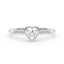Heart-Shaped Moissanite Bezel Ring