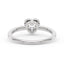 Heart-Shaped Moissanite Bezel Ring