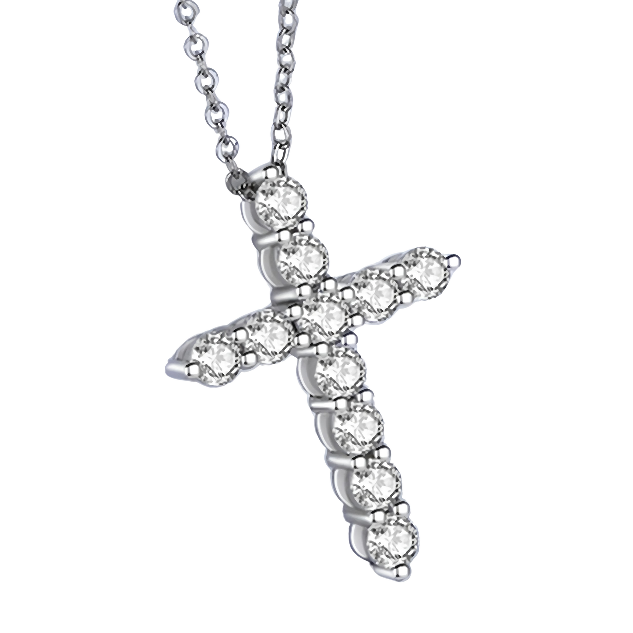 Sérénité Joaillerie Cross Diamond Necklace