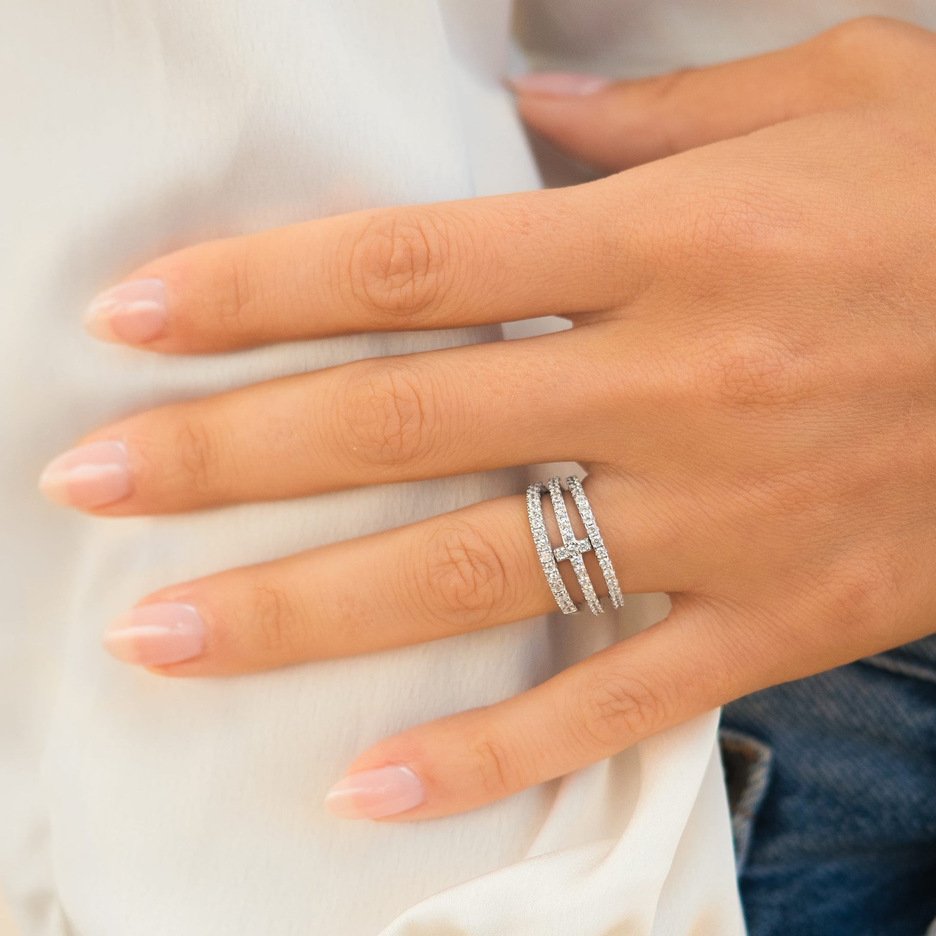 The Jennifer - Moissanite Ring