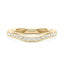 Curved Moissanite Pavé Half Eternity Band