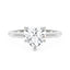 Heart Shaped Moissanite Solitaire Ring
