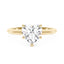 Heart Shaped Moissanite Solitaire Ring