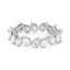 Irregular Pear Moissanite Bezel Eternity Band