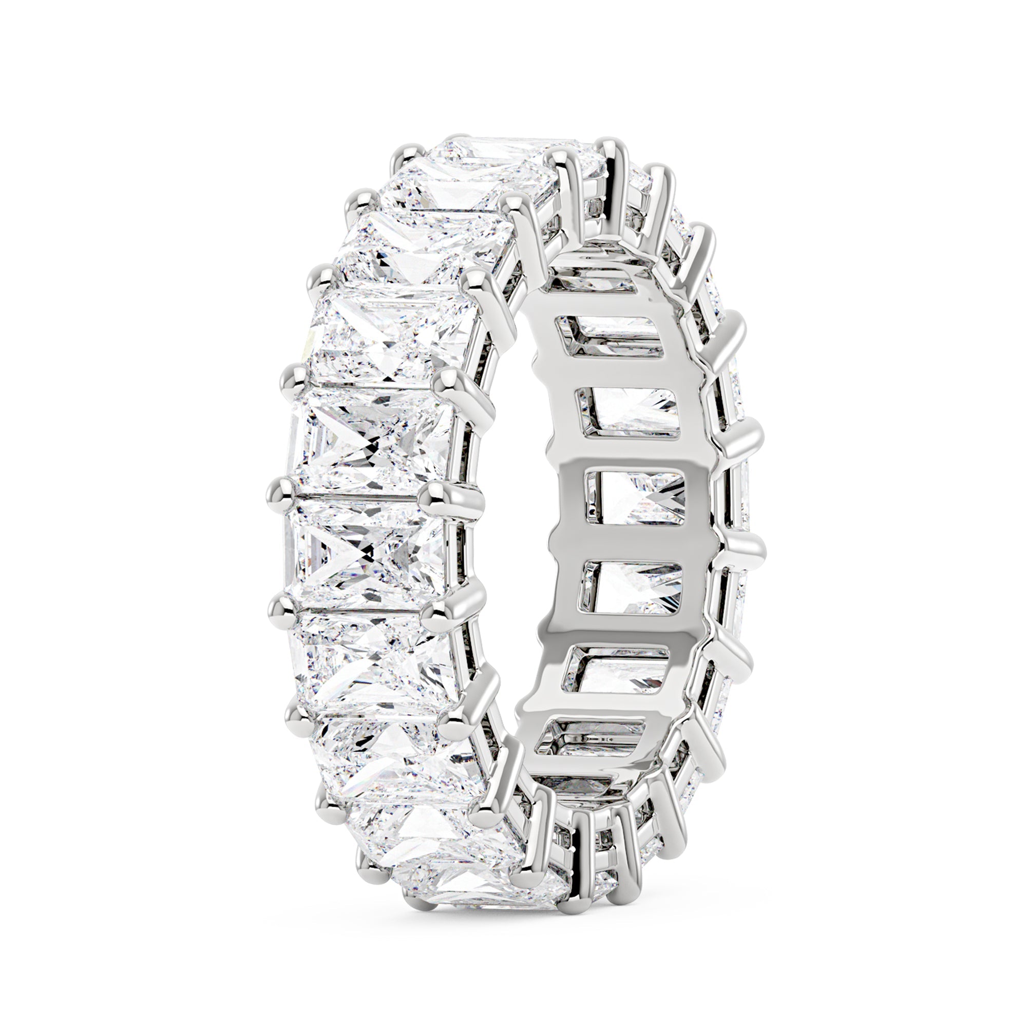 The Elara Radiant Cut Moissanite Band