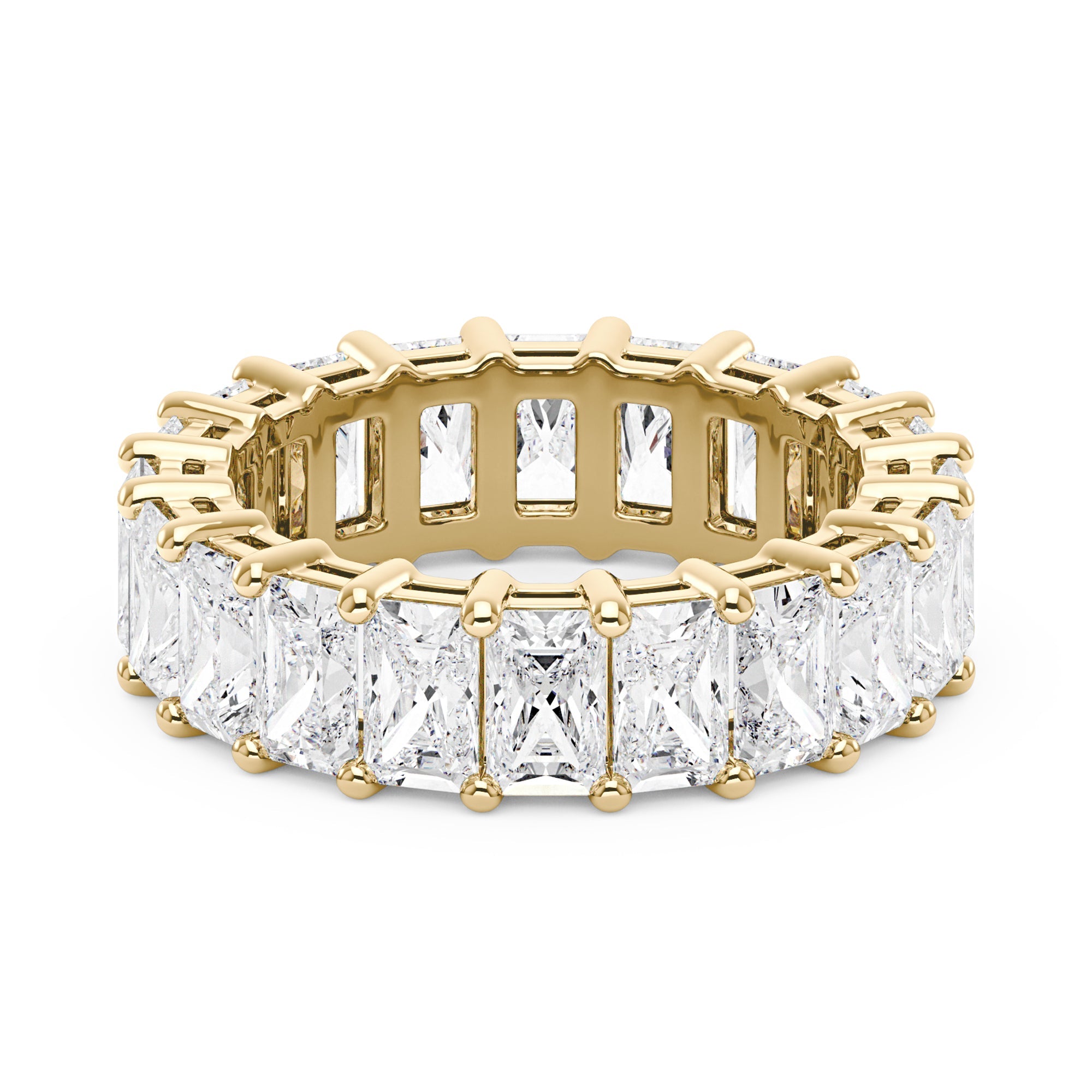 The Elara Radiant Cut Moissanite Band