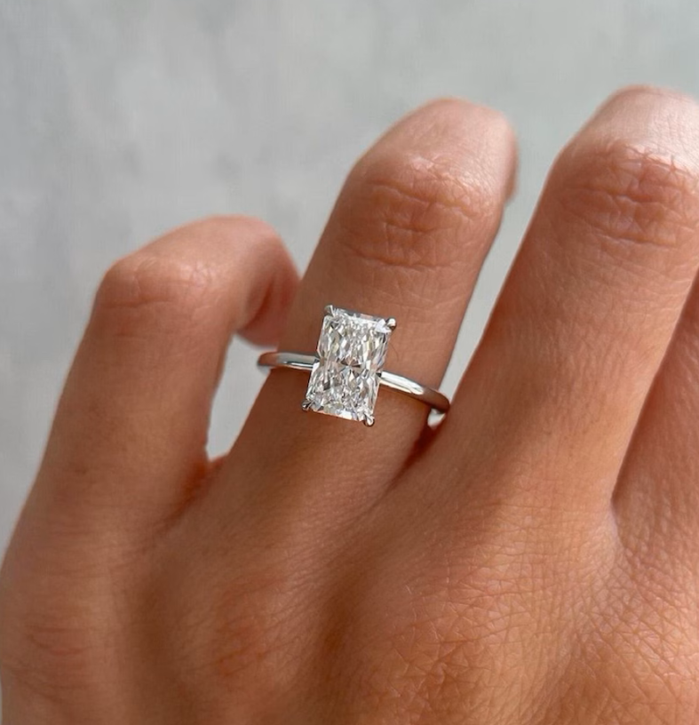 Radiant Cut Plain Band