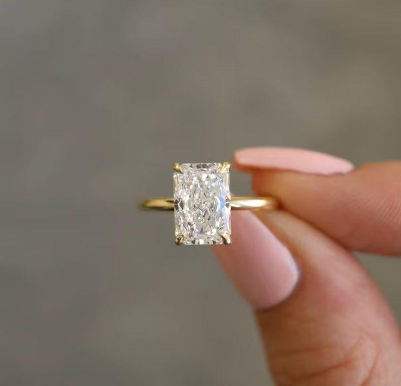 Radiant Cut Plain Band