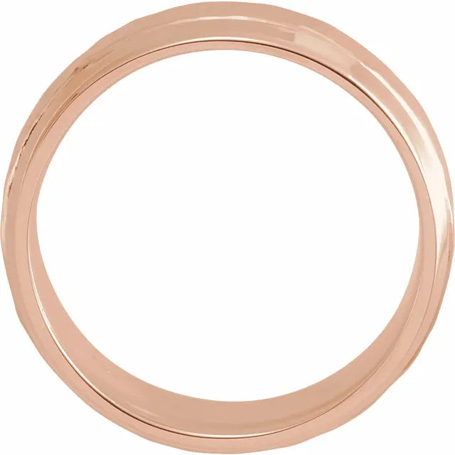 Hammered Wedding Band