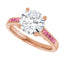 Pink Pave Engagement Ring