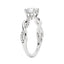 Intertwined Round Solitaire Moissanite Ring
