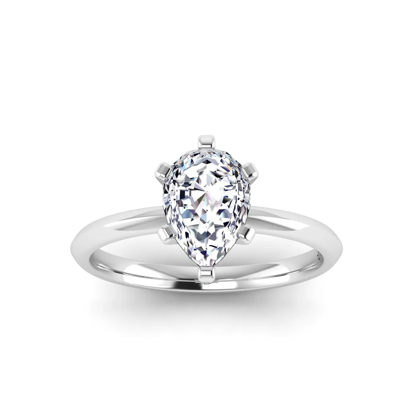 pear-whitegold|Pear|14K White Gold|18K White Gold|Platinum