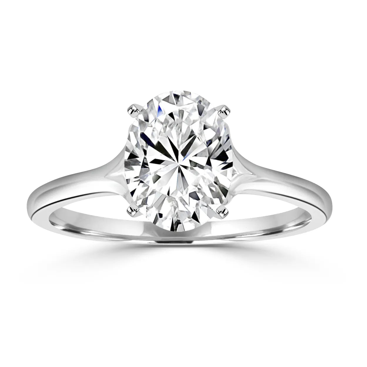 oval-whitegold|Oval|14K White Gold|18K White Gold|Platinum