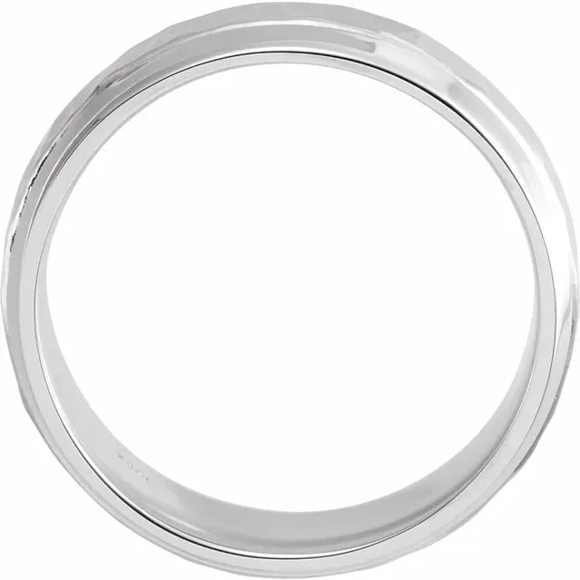Hammered Wedding Band