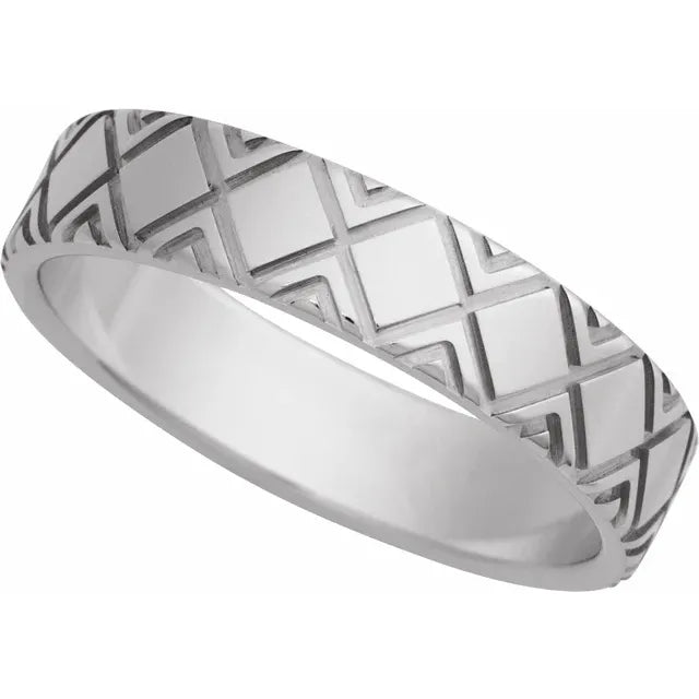 Timeless Imprint Engraved Band
