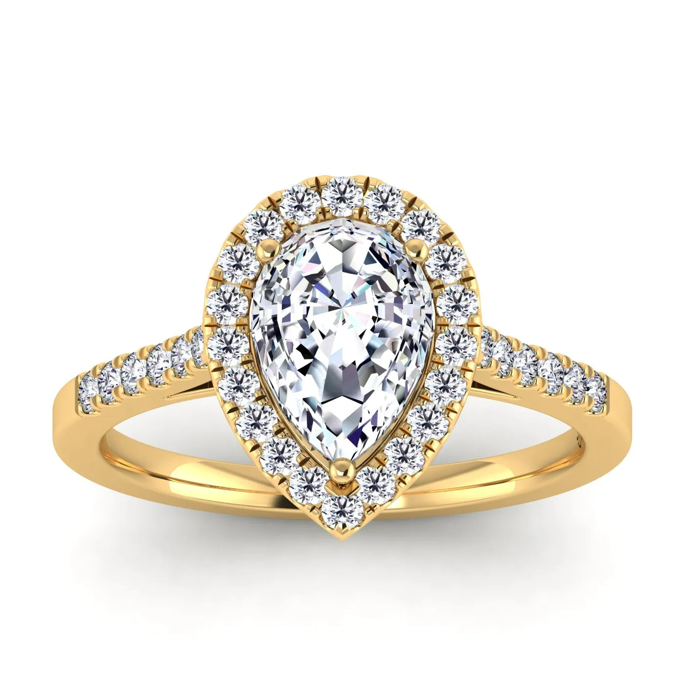 pear-yellowgold|Pear|14K Yellow Gold|18K Yellow Gold