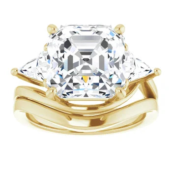 asscher-yellowgold|Asscher|14K Yellow Gold|18K Yellow Gold