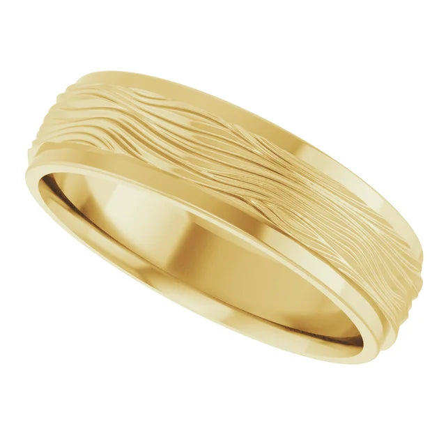 Textured Wedding Band