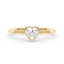 Heart-Shaped Moissanite Bezel Ring