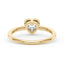 Heart-Shaped Moissanite Bezel Ring