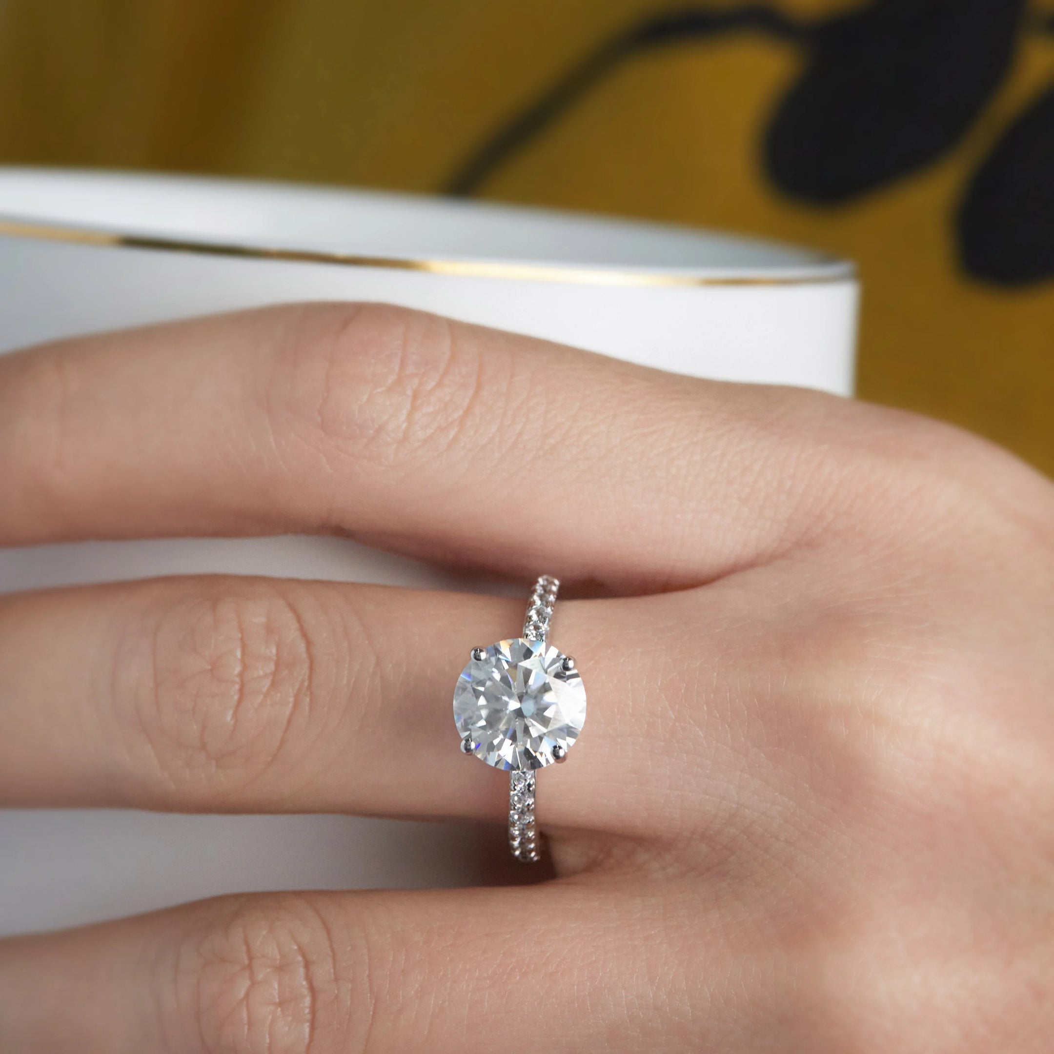 Edle Eleganz Excellent Cut Diamond Ring