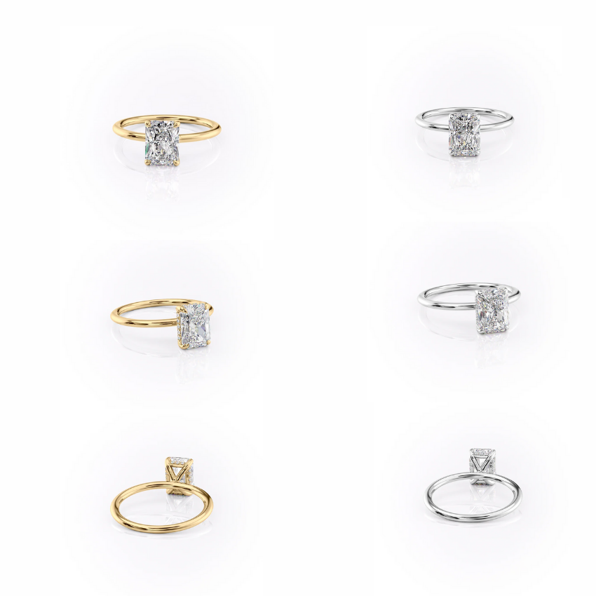 Radiant Cut Plain Band