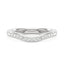 Curved Moissanite Pavé Half Eternity Band