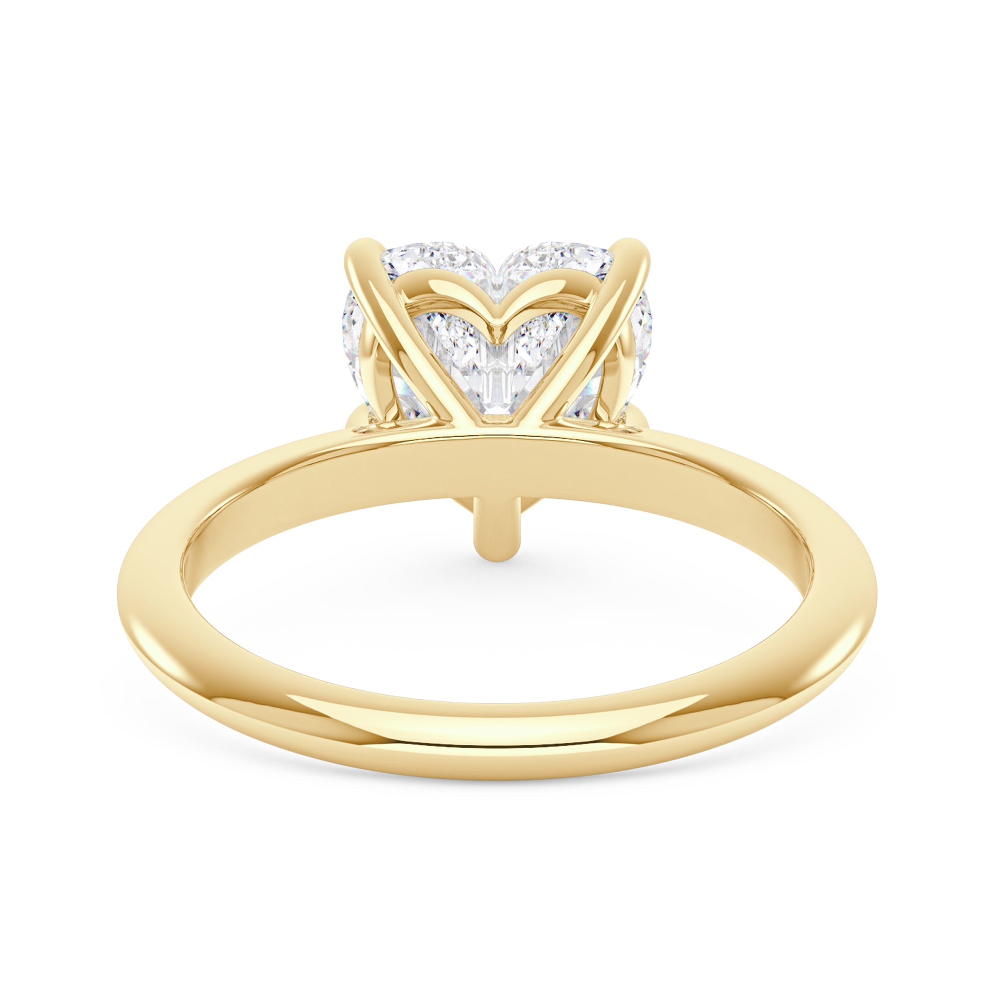 Heart Shaped Moissanite Solitaire Ring