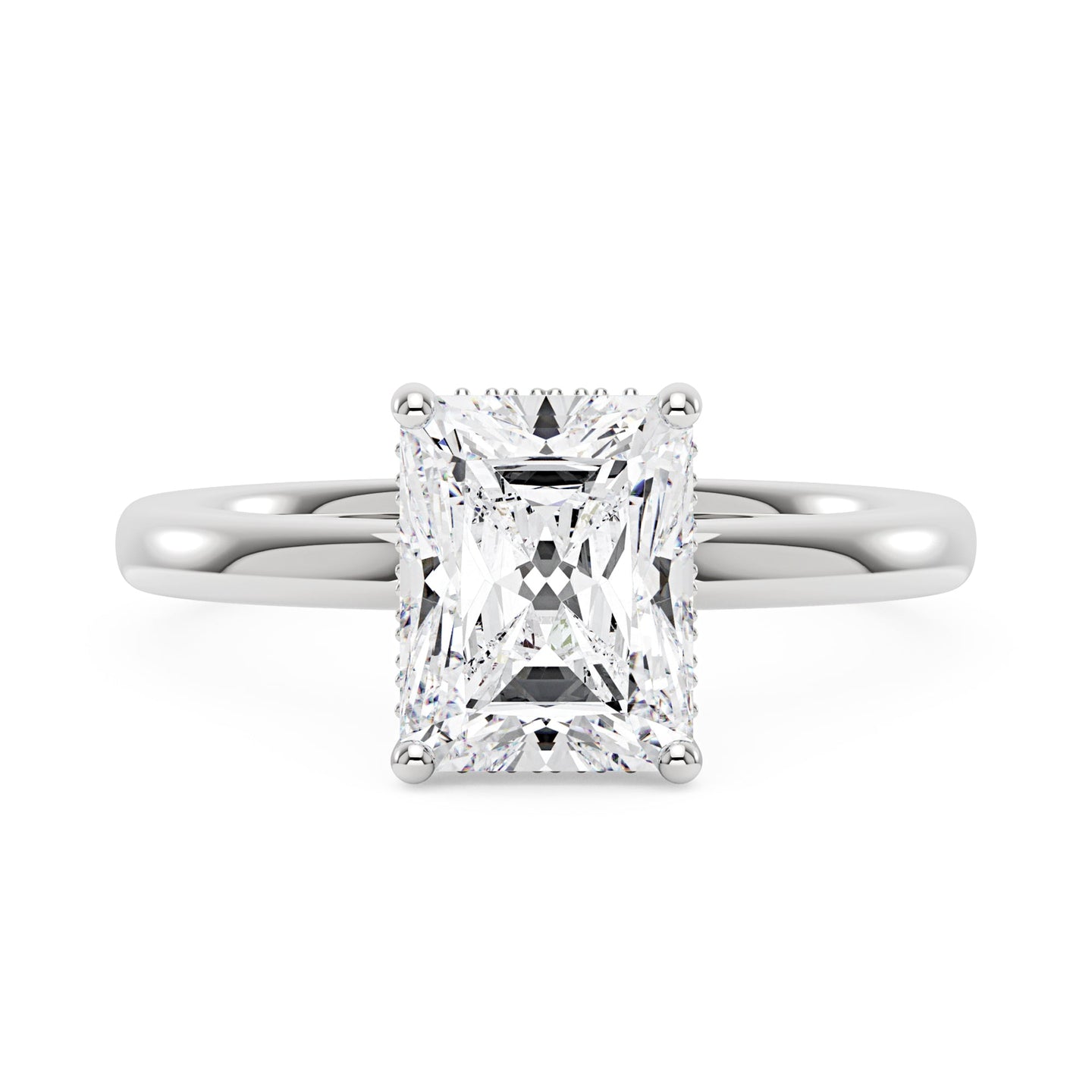 Adored 6 Carat Moissanite Halo Ring main image 1