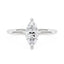 Marquise Shaped Moissanite Solitaire Ring with Hidden Halo
