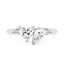 Pear Heart Moissanite Toi et Moi Ring