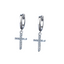 Croix Diamond Hoop Earring