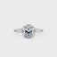 Moissanite Solitaire Round Bezel Ring