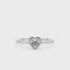 Heart-Shaped Moissanite Bezel Ring