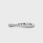 Nature Inspired Wave Moissanite Pavé Half Eternity Band