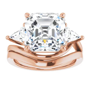 asscher-rosegold|Asscher|14K Rose Gold|18K Rose Gold