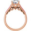 Pink Pave Engagement Ring