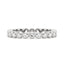 Round Moissanite Bezel Eternity Band