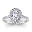 pear-whitegold|Pear|14K White Gold|18K White Gold|Platinum