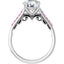 Pink Pave Engagement Ring
