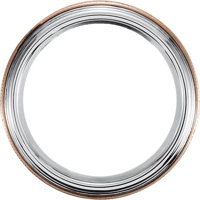 Mixed Metal Wedding Band