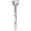 Pink Pave Engagement Ring