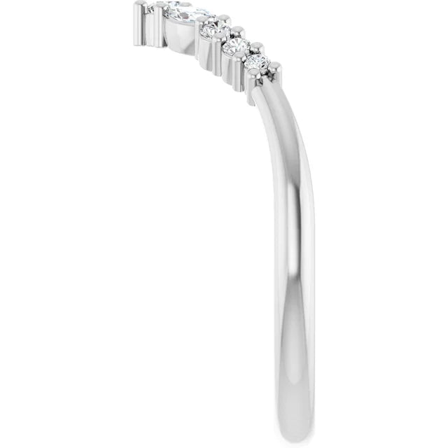 Curved Wedding Band