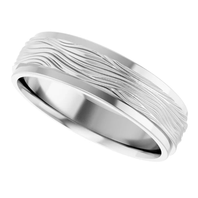 Textured Wedding Band