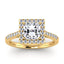 asscher-yellowgold|Asscher|14K Yellow Gold|18K Yellow Gold