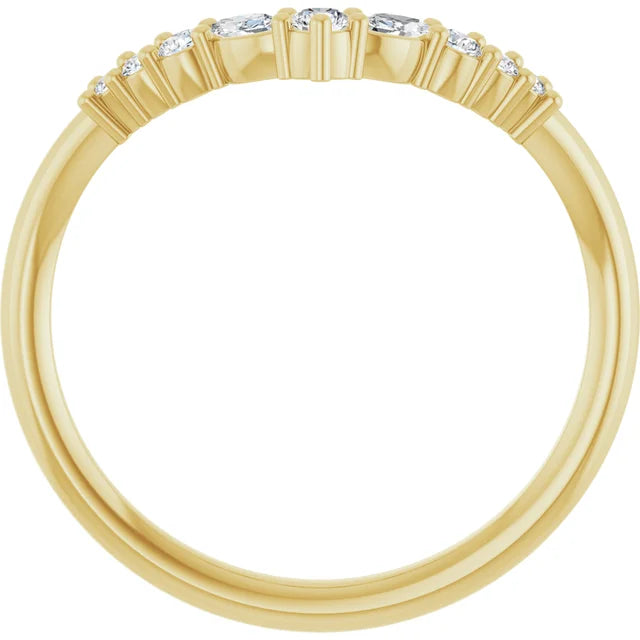Curved Wedding Band